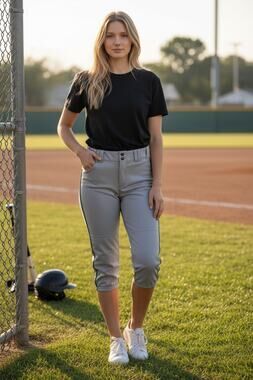 DeMarini Uprising Baseball Softball Pants XL Gray Green Piping WTD3077BGXL NWT